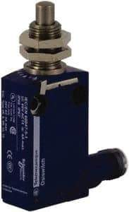 Telemecanique Sensors - SP, NC/NO, 240 VAC, 4 Pin M12 Male Terminal, End Plunger Actuator, General Purpose Limit Switch - IP66, IP67, IP68 IPR Rating - USA Tool & Supply