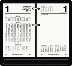 AT-A-GLANCE - 730 Sheet, 3-1/2 x 6", Financial Desk Calendar Refill - White - USA Tool & Supply