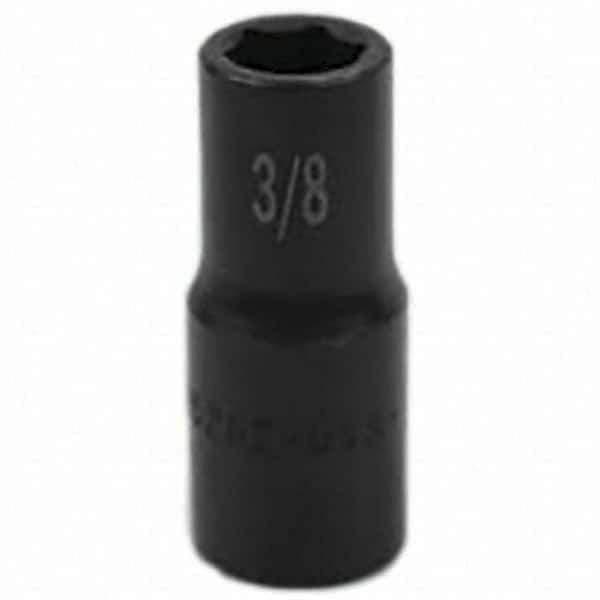 SK - Impact Socket - 3/8"DR 6PT 3/8" SEMI-DEEP IMPACT SOCKET - USA Tool & Supply
