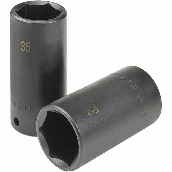 SK - Impact Socket - 1/2"DR 35MM DEEP IMPACT SOCKET - USA Tool & Supply