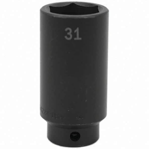 SK - Impact Socket - 1/2"DR 31MM DEEP IMPACT SOCKET - USA Tool & Supply