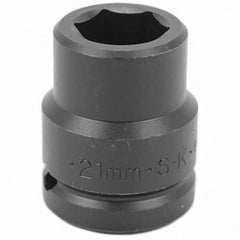 SK - Impact Socket - 3/4"DR 21MM IMPACT SOCKET - USA Tool & Supply
