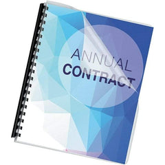 FELLOWES - Clear PVC Binding Machine Report Cover - 8-3/4 x 11-1/4" - USA Tool & Supply