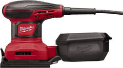 Milwaukee Tool - 14,000 OPM, Electric Orbital Sander - Rectangular, Palm Sander, 3 Amps - USA Tool & Supply
