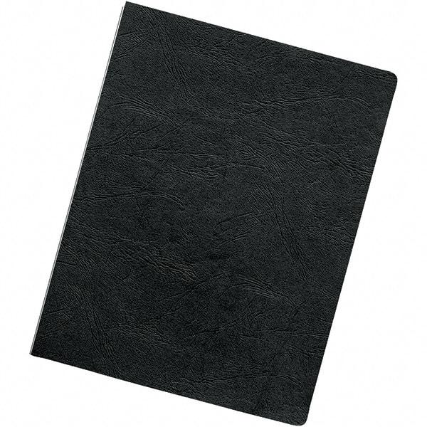 FELLOWES - Black Vinyl Binding Machine Report Cover - 8-3/4 x 11-1/4" - USA Tool & Supply
