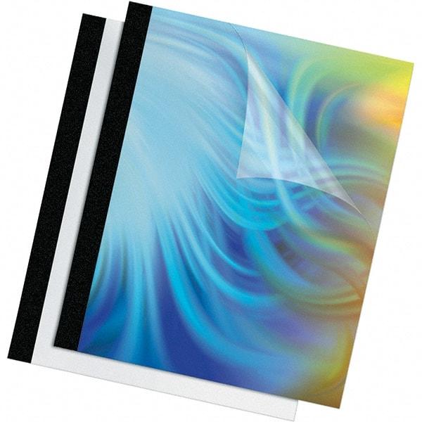 FELLOWES - Black PVC Binding Machine Report Cover - 11 x 8-1/2" - USA Tool & Supply