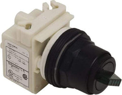 Schneider Electric - 30mm Mount Hole, 2 Position, Knob Operated, Selector Switch Only - Maintained (MA), Nonilluminated, without Contact Blocks, Shock and Vibration Resistant - USA Tool & Supply