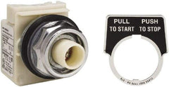 Schneider Electric - 30mm Mount Hole, Extended Straight, Pushbutton Switch Only - Maintained (MA) - USA Tool & Supply