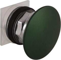 Schneider Electric - 30mm Mount Hole, Extended Mushroom Head, Pushbutton Switch Only - Round, Green Pushbutton, Nonilluminated, Momentary (MO) - USA Tool & Supply