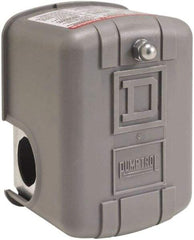 Square D - 1 and 3R NEMA Rated, 5 to 21 psi, Electromechanical Pressure and Level Switch - Adjustable Pressure, 575 VAC, L1-T1, L2-T2 Terminal, For Use with Square D Pumptrol - USA Tool & Supply