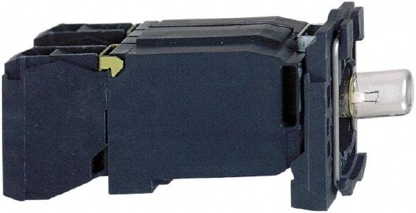 Schneider Electric - 400 VAC at 50/60 Hz Blue Lens LED Indicating Light - Screw Clamp Connector, Vibration Resistant - USA Tool & Supply