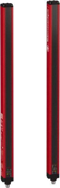 Telemecanique Sensors - 23 Beam, 18.11 Inch Height Protection, 10, 20m Max Sensing, 14 to 131°F, Hand Protection 4, Safety Light Curtain - 24 VDC, Red, Aluminum - USA Tool & Supply