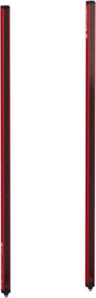 Telemecanique Sensors - 105 Beam, 41.73 Inch Height Protection, 3, 6m Max Sensing, 14 to 131°F, Finger/Hand Protection 4, Safety Light Curtain - 24 VDC, Red, Aluminum - USA Tool & Supply