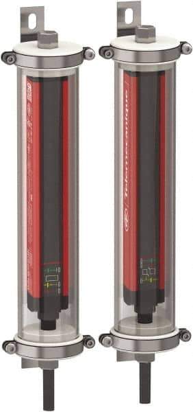 Telemecanique Sensors - 30 Beam, 12.2 Inch Height Protection, 2, 5m Max Sensing, -13 to 131°F, Finger/Hand Protection 4, Safety Light Curtain - 24 VDC, Red - USA Tool & Supply