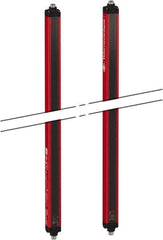 Telemecanique Sensors - 38 Beam, 35.83 Inch Height Protection, 4, 12m Max Sensing, 14 to 131°F, Hand Protection 4, Safety Light Curtain - 24 VDC, Red, Aluminum - USA Tool & Supply