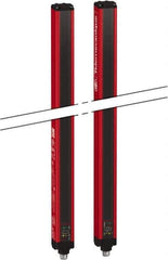 Telemecanique Sensors - 135 Beam, 53.54 Inch Height Protection, 3, 6m Max Sensing, 14 to 131°F, Finger/Hand Protection 4, Safety Light Curtain - 24 VDC, Red, Aluminum - USA Tool & Supply
