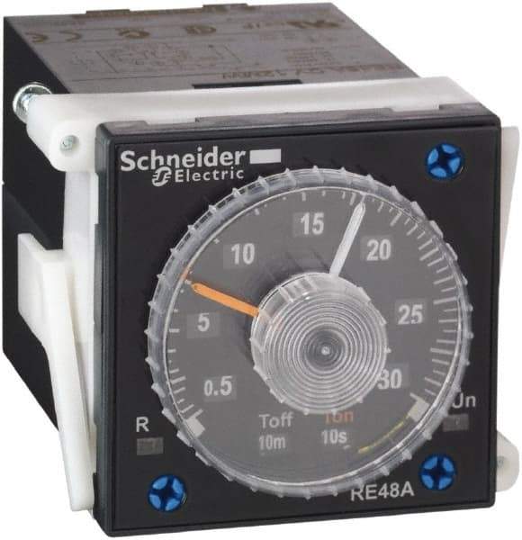 Schneider Electric - 300 hr Delay, Time Delay Relay - 5 Contact Amp, 24 to 240 VAC/VDC at 50/60 Hz - USA Tool & Supply