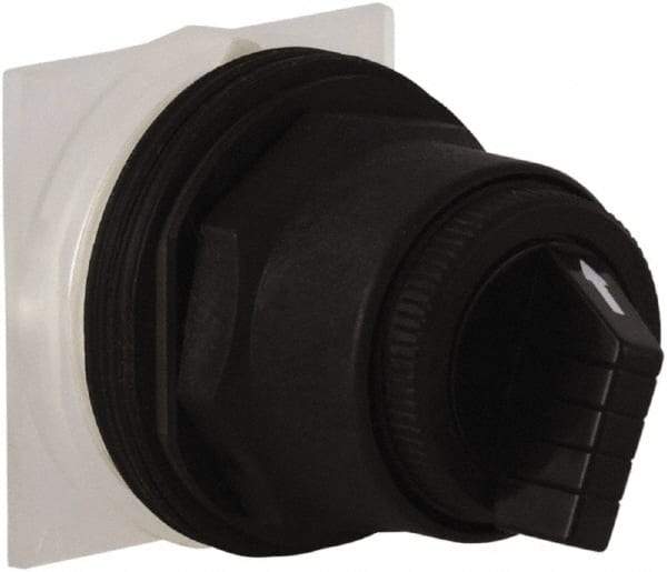Schneider Electric - 1.18 Inch Mount Hole, 4 Position, Knob and Pushbutton Operated, Selector Switch Only - Maintained (MA), without Contact Blocks, Anticorrosive, Weatherproof, Dust and Oil Resistant - USA Tool & Supply