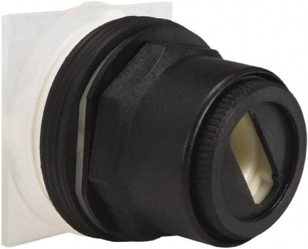 Schneider Electric - 1.18 Inch Mount Hole, 2 Position, Knob and Pushbutton Operated, Selector Switch Only - Momentary (MO), without Contact Blocks, Anticorrosive, Weatherproof, Dust and Oil Resistant - USA Tool & Supply