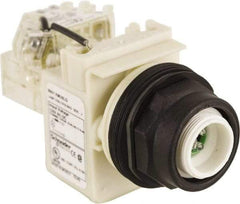 Schneider Electric - 120 V LED Press-to-Test Indicating Light - Round Lens, Screw Clamp Connector, Corrosion Resistant, Dust Resistant, Oil Resistant - USA Tool & Supply