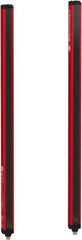 Telemecanique Sensors - 60 Beam, 24.02 Inch Height Protection, 3, 6m Max Sensing, 14 to 131°F, Finger/Hand Protection 4, Safety Light Curtain - 24 VDC, Red, Aluminum - USA Tool & Supply