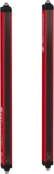 Telemecanique Sensors - 23 Beam, 18.11 Inch Height Protection, 4, 12m Max Sensing, 14 to 131°F, Hand Protection 4, Safety Light Curtain - 24 VDC, Red, Aluminum - USA Tool & Supply