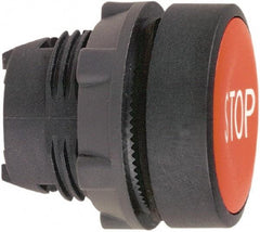 Schneider Electric - 22mm Mount Hole, Flush, Pushbutton Switch Only - Round, Red Pushbutton, Nonilluminated, Momentary (MO) - USA Tool & Supply