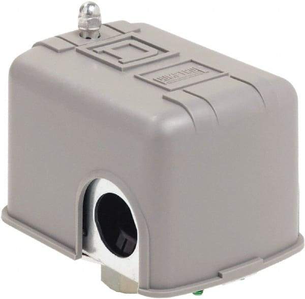 Square D - 1 and 3R NEMA Rated, 20 to 40 psi, Electromechanical Pressure and Level Switch - Adjustable Pressure, 575 VAC, L1-T1, L2-T2 Terminal, For Use with Square D Pumptrol - USA Tool & Supply