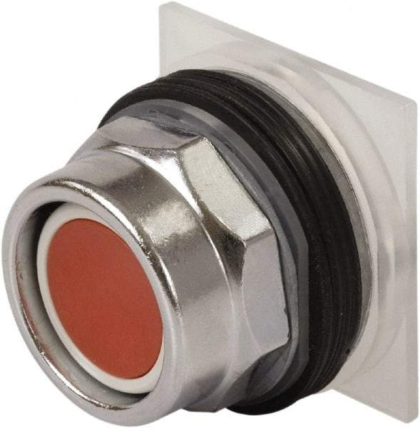 Schneider Electric - 30mm Mount Hole, Extended Straight, Pushbutton Switch Only - Red Pushbutton, Momentary (MO) - USA Tool & Supply