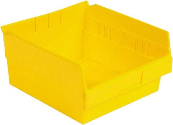 LEWISBins+ - 11-5/8" Deep, Yellow Hopper Shelf Bin - 6" High x 11-1/8" Wide x 11-5/8" Long - USA Tool & Supply