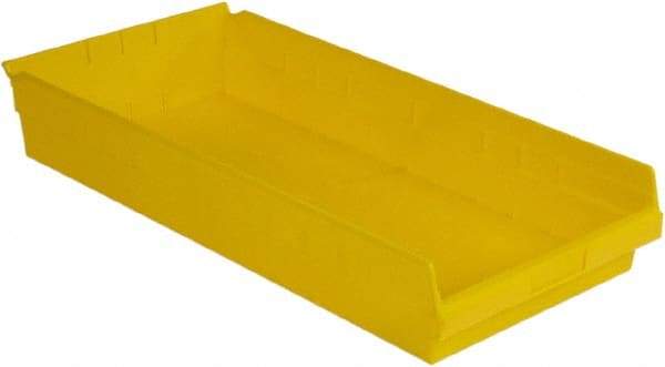 LEWISBins+ - 23-5/8" Deep, Yellow Hopper Shelf Bin - 4" High x 11-1/8" Wide x 23-5/8" Long - USA Tool & Supply