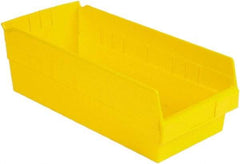 LEWISBins+ - 17-7/8" Deep, Yellow Hopper Shelf Bin - 6" High x 8-3/8" Wide x 17-7/8" Long - USA Tool & Supply