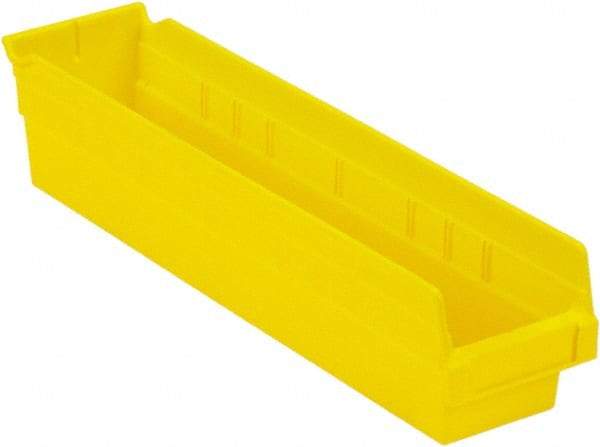 LEWISBins+ - 17-7/8" Deep, Yellow Hopper Shelf Bin - 4" High x 4-1/8" Wide x 17-7/8" Long - USA Tool & Supply