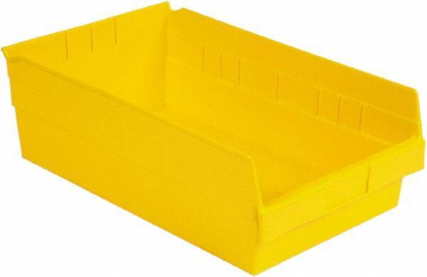 LEWISBins+ - 17-7/8" Deep, Yellow Hopper Shelf Bin - 6" High x 11-1/8" Wide x 17-7/8" Long - USA Tool & Supply