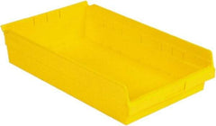 LEWISBins+ - 17-7/8" Deep, Yellow Hopper Shelf Bin - 4" High x 11-1/8" Wide x 17-7/8" Long - USA Tool & Supply