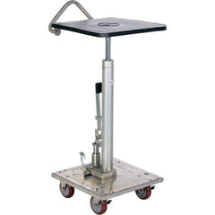 Vestil - 200 Lb Capacity Hydraulic Post Table - 31" to 49" Lift Height, 16" Platform Length x 16" Platform Width - USA Tool & Supply
