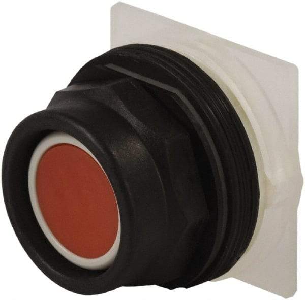 Schneider Electric - 30mm Mount Hole, Extended Straight, Pushbutton Switch Only - Red Pushbutton, Momentary (MO) - USA Tool & Supply