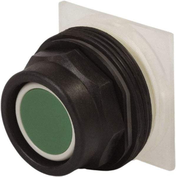 Schneider Electric - 30mm Mount Hole, Recessed, Pushbutton Switch - Round, Green Pushbutton, Momentary (MO) - USA Tool & Supply