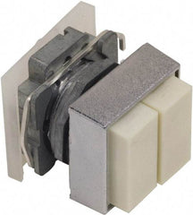 Schneider Electric - 30mm Mount Hole, Pushbutton Switch Only - Square, Nonilluminated, Momentary (MO) - USA Tool & Supply