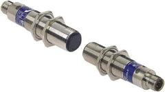 Telemecanique Sensors - M12 Connector, 30m Nominal Distance, Shock and Vibration Resistant, Through Beam Photoelectric Sensor - 12 to 24 VDC, 30 Hz, Brass, 95mm Long x 18mm Wide x 7 Inch High - USA Tool & Supply