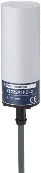 Telemecanique Sensors - 20mm Detection, Cylinder, Capacitive Proximity Sensor - IP67, 24 VAC/VDC, 80mm Long - USA Tool & Supply