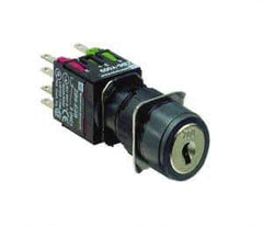 Schneider Electric - 16mm Mount Hole, Key Operated, Selector Switch - Black, Maintained (MA), NO/NC, Vibration Resistant - USA Tool & Supply