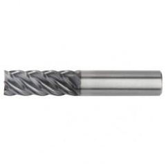 1/4x1/4x3/4x2-1/2 5FL Square Carbide End Mill-Round Shank-AlTiN - USA Tool & Supply
