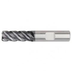 1/2x1/2x1-1/4x3 .040R 4FL Carbide Roughing End Mill-Weldon Shank-AlTiN - USA Tool & Supply