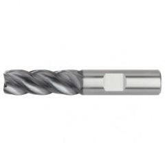 1/2x1/2x1-1/4x3 .020 Chamfer 4FL Carbide End Mill-Weldon Shank-AlTiN - USA Tool & Supply