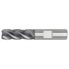1/4x1/4x3/4x2-1/2 4FL Square Carbide End Mill-Round Shank-AlTiN - USA Tool & Supply