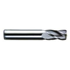 1 Dia. x 4 Overall Length 4-Flute .060 C/R Solid Carbide SE End Mill-Round Shank-Center Cut-AlTiN - USA Tool & Supply