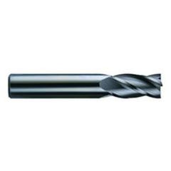3/8 Dia. x 4 Overall Length 4-Flute Square End Solid Carbide SE End Mill-Round Shank-Center Cut-AlTiN - USA Tool & Supply
