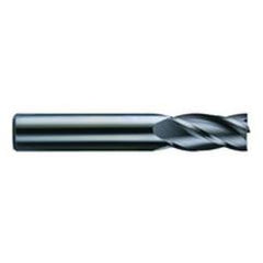 7/16 Dia. x 4 Overall Length 4-Flute Square End Solid Carbide SE End Mill-Round Shank-Center Cut-TiCN - USA Tool & Supply