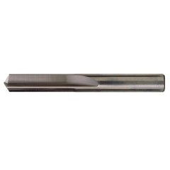 ‎#47 Dia. × 0.078″ Shank × 3/4″ Flute Length × 1-3/4″ OAL, Stub, 140°, Bright, 2xD Flute, Round Solid Carbide Drill - Exact Industrial Supply